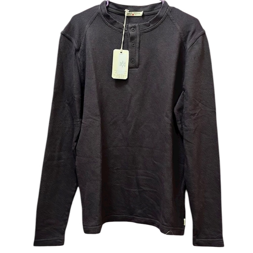 𝅺Agave Denim Long Sleeve Top In Dark Gray